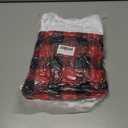 CCINEE 6pcs Christmas Chair Back Cover, Black and Red Grid Chair Slipcovers Hat Buffalo Plaid Christmas Back Covers Christmas Dining Chair Protector Elastic for Dining Room Xmas Party Table Decor