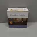 5plots 4"6" 8" Large Outdoor Waterproof Flameless Candles Ivory White with Timer & Remote, Battery Operated LED Flickering Pillar Candles for Patio Porch Halloween Christmas Lantern, Set of 2