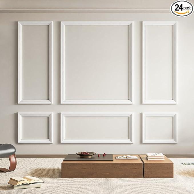 Art3d Pre-Cut Wall Molding Set, Ready-to-Assemble Panels