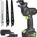 GALAX PRO 20V Cordless Reciprocating Saw, 0-3000RPM Variable Speed Power Reciprocating with 4.0Ah Battery, 2pcs Wood Blades & 1pcs Metal Blade