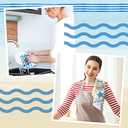 Tegeme 4 Pcs Summer Beach Kitchen Towels 16 x 24 Inch Beach Holiday Dishcloths Fast Drying Absorbent Baking Dish Clothing Blue Coastal Kitchen Towels for Daily Home Cleaning Housewarming Gifts