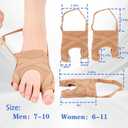 XL Bunion Corrector for Large Wide Feet - Hallux Valgus & Tailors Bunion Discomfort Relief Splint, Adjustable Toe Straightener Fits Work Boots & Wide Shoes for All Day Wear Men & Women