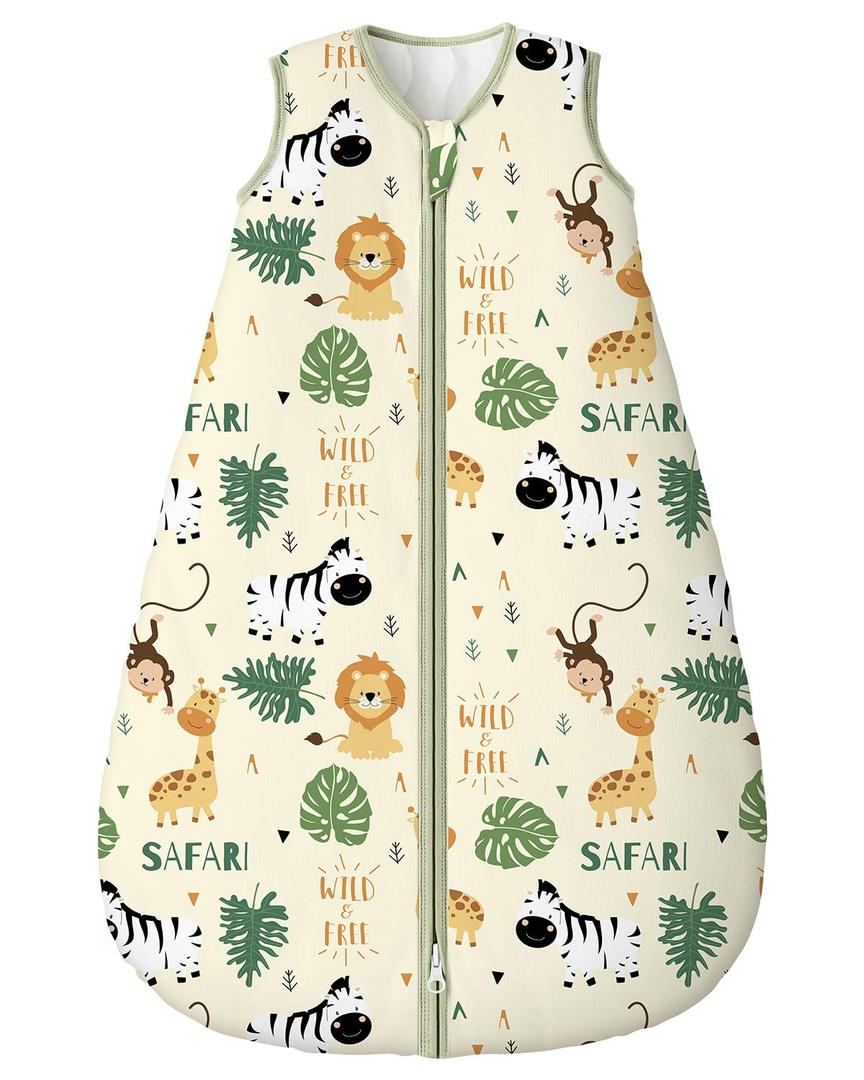 Yoofoss Baby Sleep Sack 18-24 Months, 1.5 Tog Baby Wearable Blanket with 2-Way Zipper, 100% Cotton Organic Fabric Winter Infant Sleeping Sack, Warm Soft Comfy, Size: X-Large