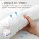 Ultra Soft Twin XL Mattress Topper - Cloud-Like Mattress Pad for Full Back Support - Breathable Cooling Material for Hot Sleepers, White