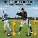Batting Tee, Baseball Tee (25-37 Inch Height Adjustment), Baseball Tees for Hitting, Softball Tee