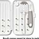 OXO Tot Travel Size Drying Rack with Bottle Brush- Gray