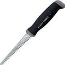 Klein Tools 725 Jab Saw, Triple Ground Teeth, Cuts Drywall, Wallboard, Plywood and Plastic, Hardened Carbon Steel Blade, Beveled Point