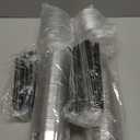 Ziliny 100 Set 12 oz Clear Plastic Cups with Lids and Straws, Disposable Iced Coffee PET Cups for Drinking Cold Beverage Juice Parfait Smoothie Milkshake Coffee Shops Party Supplies