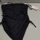 Gottex Flirtt Women's Midnight One Piece- Underwire, Adjustable Tie Straps, Front & Back Lining, Classic Back Coverage (Black) M