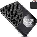 Seat Cushion, Gel Seat Cushion for Long Sitting Back, Sciatica, Tailbone Pain Relief Pad, 19in Seat Pad for Car, Office Chair, Wheelchair, Soft Support for Long Trips