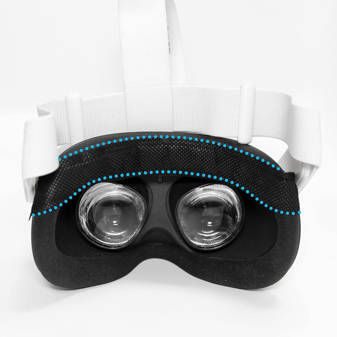 VR Headset Sweat Liner - Sweat Guard for Virtual Reality and Oculus Goggles - Sweat Band - 12 Pack