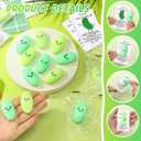 HyDren 50 Set Inspirational Stress Ball Gifts Bulk Kawaii Squeeze Stress Relief Ball Employee Appreciation Gifts Motivational Cards for Graduation Classroom Teacher Nurse Week (Cucumber)