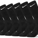 Nike Unisex Adult Everyday Cushioned Training Crew Socks (6-Pack) Size 10-13.