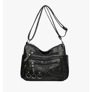 Genuine Leather Women's Handbag, Crossbody Bag, Small Shoulder Bag, Mobile Phone Crossbody Bag, Handbag Black
