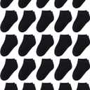 Cooraby 25 Pairs Kids' Socks Low Cut Socks Half Cushion Sport Ankle Athletic Socks for Boys Girls