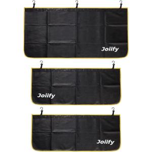 Thicker Fender Covers for Mechanics with 25 Stronger Magnets & Hooks, 3 Pcs Car Fender Protector Mat, Size Large