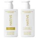 Native Coconut & Turmeric Shampoo and Conditioner Contain Naturally Derived Ingredients | All Hair Types, Color & Treated, Fine to Dry Damaged, Sulfate & Dye Free - 2-Pack