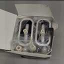 Sellemer Toilet Brush and Holder Set for Bathroom, Flexible Toilet Bowl Brush Head with Silicone Bristles, Compact Size for Storage and Organization, Ventilation Slots Base (2 Pack, Silver)