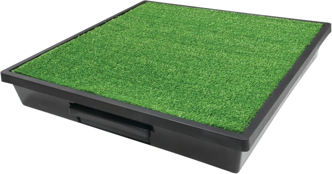 PetSafe Pet Loo Indoor Pet Toilet, Portable Dog Potty Station, Grass Pad Tray of Synthetic Grass Mat, Easy to Clean, Large (Large (Pack of 1))