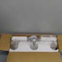 3 Lights Vanity Light, Brushed Nickel Bathroom Light Fixtures, Farmhouse Wall Sconces with Globe Clear Glass Shade, Porch Wall Mount Lamp for Mirror, Kitchen, Porch, Living Room, Workshop (E26 Base)