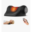 Ringco Neck Massager with Heat, Red Light & Vibration Adjustable, Heated Neck Stretcher with 3 Modes, Rechargeable Cervical Traction Device for Pain Relief & Muscle Relaxation, Christmas Gift (Black)