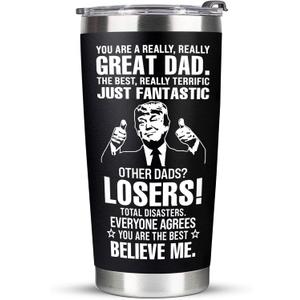 Best Dad Gifts from Daughter & Son - Cool & Funny Gifts for Christmas, Birthday & Father's Day - 20Oz Tumbler