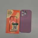 Vooii Compatible with iPhone 16 Pro Case, Liquid Silicone Upgrade [Camera Protection] [Soft Anti-Scratch Microfiber Lining] Shockproof Phone Case for iPhone 16 Pro 6.3 inch - Lavender Purple