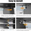 Veharvim Upgraded Sun Visor Repair Kit for Jeep, Heavy Duty Sun Visor Clip Compatible with Jeep Wrangler JK 2018/ JL/Wrangler 2018-2023/ Gladiator 2020-2023 (Black)