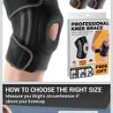 DR. BRACE ELITE Knee Brace with Side Stabilizers & Patella Gel Pads for Maximum Knee Pain Support and fast recovery for men and women-Please Check How To Size Video (XX-Large, Mercury)