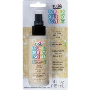 Tulip Glitter Spray Paint- Glistening Gold 4 Fl Oz (Pack of 1)