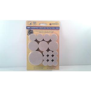 4 x Felt Pads Variety Pack Tan 68 Pcs