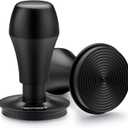 Normcore 58.5mm Espresso Coffee Tamper V4 - Titanium PVD Coating Ripple Base - Spring Loaded Tamper - 15lb / 25lb / 30lbs Replacement Springs - Anodized Aluminum Handle and Stand