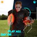 Light Up Football for Boys: Glow in The Dark - Toys for Kids Teen Boys Ages 8-15 - Birthday Christmas Easter Gift Ideas - Outdoor Sports Activity Night Play - 8 9 10 11 12 13 14 15 Years Old Teenager