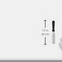 Ateco Ultra Straight Spatula with 6 by 1.5-Inch Stainless Steel Blade, Plastic Handle, Dishwasher Safe, Silver