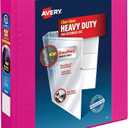 Avery Heavy-Duty View Binder with 1.5-Inch One Touch EZD Rings, Pink, 1 Binder (79721)