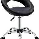 DUHOME Work Stool WY-171XF Crescent Adjustable Swivel Task Chair on Wheels (Black)