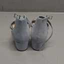 LONDON FOG Women's Nikki Low Two Piece Block Heel Dress Shoe Ladies Ankle Strap Pump Sandal 9.5