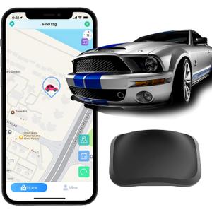 Real-Time Mini GPS Vehicle Tracker - Weatherproof Magnetic Design - No Monthly Fee - Compatible with Android & iOS - Top Hidden Car Tracker for Global Coverage