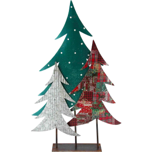Red Carpet Studios Christmas Trees Décor Metal Holiday, 26.75"
