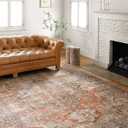 Loloi Loren Collection LQ-15 Terracotta/Sky 7'-6" x 9'-6" Area Rug