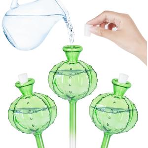 Self Watering Planter Insert. Plant Watering Devices. Plant Watering Bulbs. 3-PCS Plant Watering Globes. Cactus Shape Self Watering Globes (Green-Large Cactus)