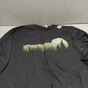 Trees Wildlife Nature Vintage Forest Long Sleeve T-Shirt (XL, Black)