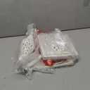 Floor Lamp for Living Room, Vintage Standing Lamp with Nightlight, 65" Tall Lamp with White Linen Shade, Farmhouse Rustic Floor Lamp for Bedroom, Office, Corner (LED Bulb Included) (No Tray, White-No Tray)