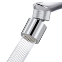 Hibbent Dual-function Metal Faucet Aerator, 2-Flow Big Angle Rotate Kitchen Sink Aerator 360 Degree Swivel Sink Sprayer Attachment, 55/64 Inch Female Thread, Chrome