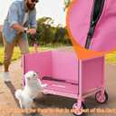 YACONA 3 in 1 Wagons Carts Foldable, 360LBS Lightweight Wagon with All Terrain Wheels, Collapsible Wagon Cart for Grocery, Camping, Beach, Garden & Sports