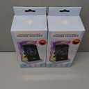 Wavy LED Plug In Vanity Mirror with Phone Holder 2-Pack