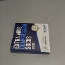 Doctor's Select 3 Pairs Plus Size Compression Socks Wide Calf - Up to 6XL | 20-30 mmHg Compression Socks for Women Wide Calf | Black (XX-Large)