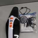 BRL Handheld Vacuum Cordless, Brushless Car Vacuum Cleaner with 12000PA Powerful Suction, 2 Suction Modes Mini Hand Vacuum, Dry & Wet, Portable Vacuum for Car Pet Hair, Home, Office, Keyboards (White Orange)