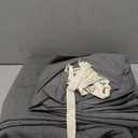 MooMee Bedding Duvet Cover Set 100% Washed Cotton Linen Like Textured Breathable Durable Soft Comfy (Heathered Dark Grey, Cal King 104"x98")