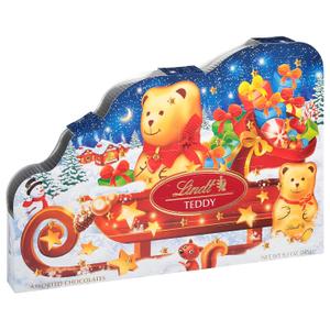 Lindt TEDDY Sleigh Assorted Chocolate Advent Calendar, Box of Assorted Chocolates, 9.3 oz. Box, BB: 03/31/2026